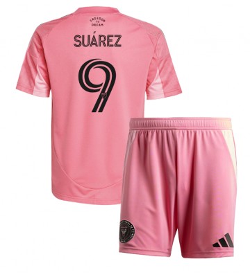 Inter Miami Luis Suarez #9 Hjemmebanetrøje Børn 2025-26 Kortærmet (+ Korte bukser)